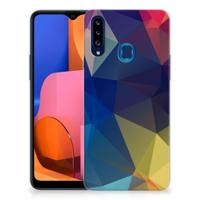 Samsung Galaxy A20s | TPU Hoesje | Polygon Dark