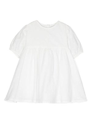 Knot robe Isabelle à manches courtes - Blanc