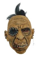 Witbaard masker Stitched Mouth rubber/polyester bruin one size - thumbnail