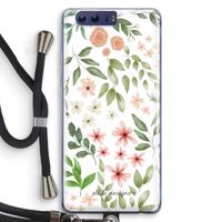 Botanical sweet flower heaven: Honor 9 Transparant Hoesje met koord