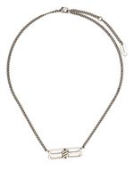 Balenciaga collier en chaîne BB Icon - Argent