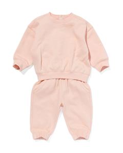 HEMA Baby Kleding Sweatset Perzik (perzik)