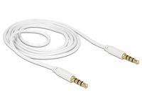 Delock 83440 Kabel Stereo Jack 3,5 mm 4-pins male > male 1 m - thumbnail