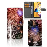 Samsung Galaxy M21 | M30s | Wallet Case | met Pasjes | Vuurwerk