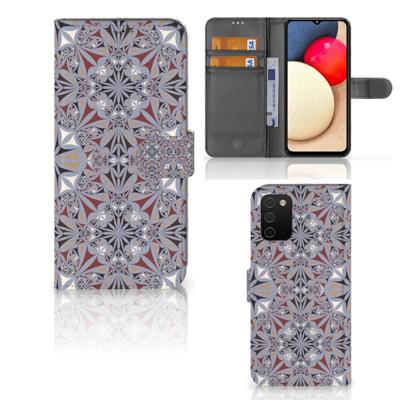 Samsung Galaxy A03s | Bookcase | Flower Tiles