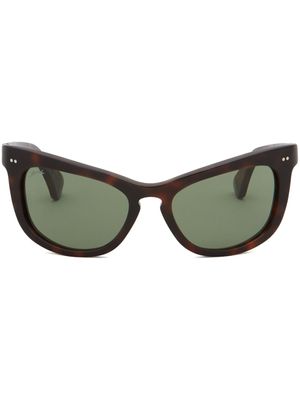 Marni Eyewear lunettes de soleil à monture papillon - Marron