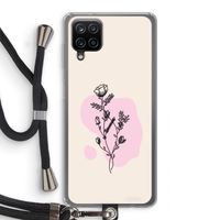 Roses are red: Samsung Galaxy A12 Transparant Hoesje met koord
