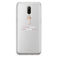 uzelf graag zien: OnePlus 6 Transparant Hoesje