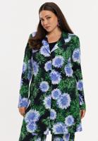 Yoek Lange blazer FULL BLOSSOM | Blauw | Maat 50/52