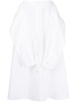 MM6 Maison Margiela jupe mi-longue à boutonnière - Blanc