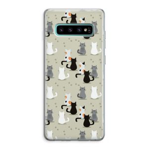 Katten: Samsung Galaxy S10 Plus Transparant Hoesje