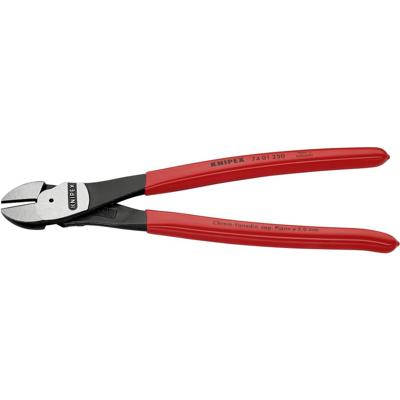 Knipex Kraft-Seitenschneider 250mm tauchbeschichtet Knipex 74 01 250 Werkplaats Kracht-zijsnijtang Met facet 250 mm
