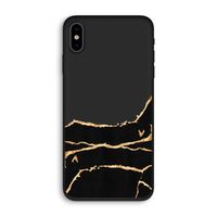 Gouden marmer: iPhone X Biologisch afbreekbaar hoesje