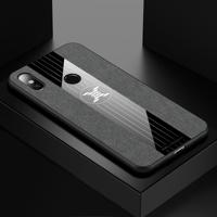 Voor Xiaomi mi 6X/a2 XINLI stiksels doek textuur schokbestendige TPU beschermhoes (grijs)