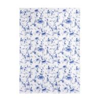 HEINEN - Delfts Blauw - Theedoek 50x70cm Aapjes wit