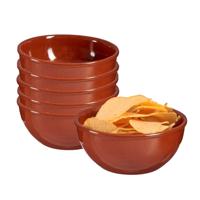 Soepkommen / serveer schaaltje - 6x - terracotta - D18 x 7 cm - aardewerk - Spaanse sfeer - 1000 ml Soepkommen / serveer schaaltje - 6x - terracotta - D18 x 7 cm - aardewerk - Spaanse sfeer - 1000 ml