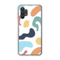 Memphis Shapes Blue: Samsung Galaxy A32 5G Transparant Hoesje