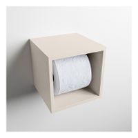 Mondiaz EASY Toiletrolhouder solid surface in- en opbouw 16x16 cm kleur Linen