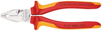 Knipex Kracht-kombitang geïsoleerd | Meer-componentengrepen | VDE-getest | Verchroomd | Lengte 180 mm - 02 06 180 SB
