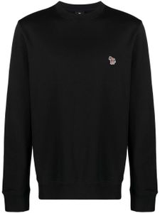 PS Paul Smith sweat en coton biologique à logo zèbre - Noir