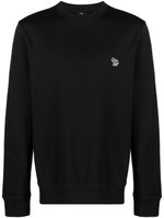 PS Paul Smith sweat en coton biologique à logo zèbre - Noir