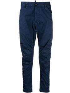 DSQUARED2 mid-rise tapered chinos - Bleu