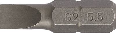 Promat Bit | voor sleufschroeven | 5,5 mm lengte 25 mm 1/4 inch C6,3 | snedesterkte 1 mm - 4000829106 4000829106