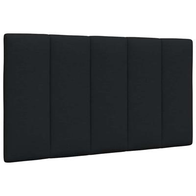 Hoofdbordkussen 90 cm stof zwart
