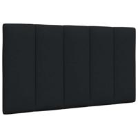 Hoofdbordkussen 90 cm stof zwart