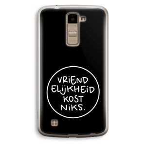 Vriendelijkheid: LG K10 (2016) Transparant Hoesje