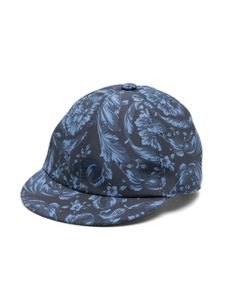 Versace Kids casquette à imprimé Barocco - Bleu