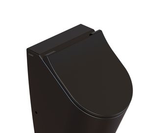 Urinoir Deksel Globo Forty3 Met Softclose Systeem Mat Zwart