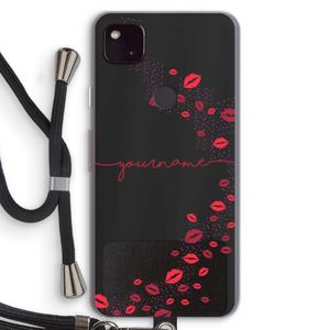 Kusjes: Pixel 4a 5G Transparant Hoesje met koord