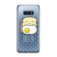Sleep All Day: Samsung Galaxy S10e Transparant Hoesje