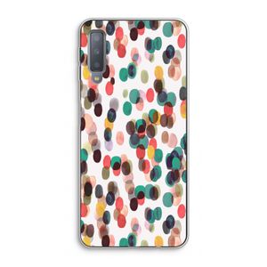 Tropical Dots: Samsung Galaxy A7 (2018) Transparant Hoesje