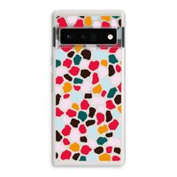 Colored Giraffe: Google Pixel 6 Pro Transparant Hoesje
