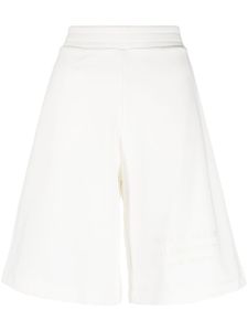 Emporio Armani short de jogging à logo embossé - Blanc