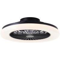 Brilliant PlafondventilatorSiano met lamp - zwart - G80925/06