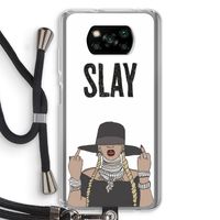 Slay All Day: Xiaomi Poco X3 NFC Transparant Hoesje met koord