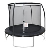 AXI Boston Trampoline met veiligheidsnet Ø 244 cm Zwart Inground & Onground op palen - thumbnail