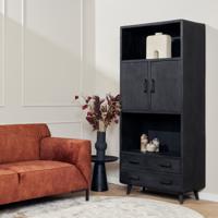 Boekenkast Omaha Black | 90 cm STF-12558