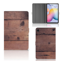 Samsung Galaxy Tab S6 Lite | S6 Lite (2022) Tablet Book Cover Old Wood - thumbnail