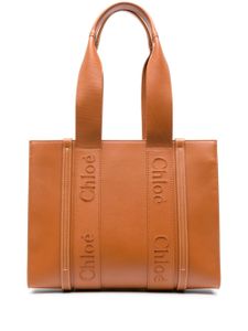 Chloé sac cabas Woody médium - Marron