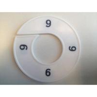 Maatring 9cm wit/zwart 9