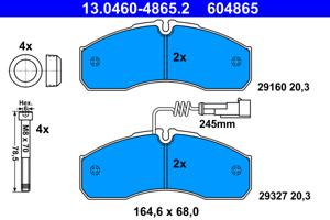 ATE Remblokset 13.0460-4865.2