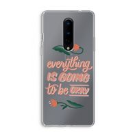 Optimistic flower girl: OnePlus 8 Transparant Hoesje