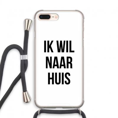 Ik wil naar huis: iPhone 8 Plus Transparant Hoesje met koord