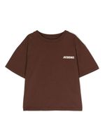 JACQUEMUS L'ENFANT t-shirt en coton à logo imprimé - Marron