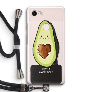 Avocuddle: Pixel 3 Transparant Hoesje met koord