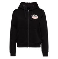 Queen Kerosin Ladies Hoodie Vest We Can Do It Black-S